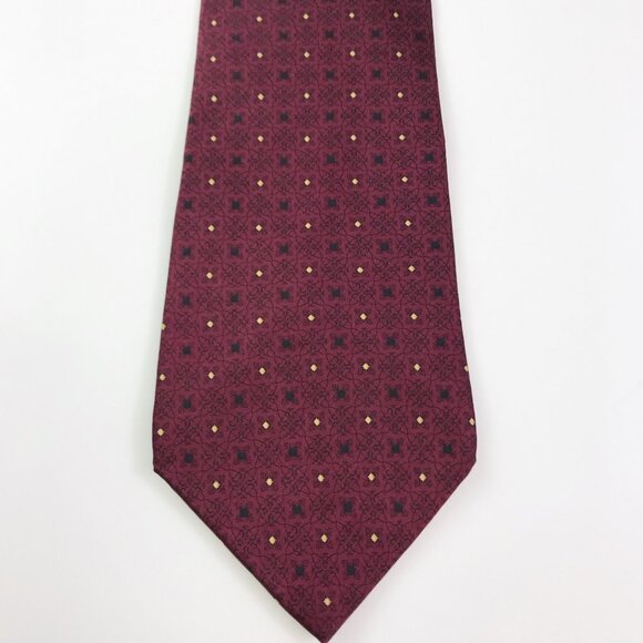 bill blass Other - Vintage Bill Blass Black Label Mens Imported 100% Silk Maroon Tie